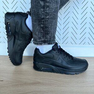 ⭐Nike Air Max 90 Recraft Sz 5.5Y Big Kids Running Shoes Sneaker Black CD6864-001